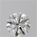 Natural Diamond 2.01 Carats, Round with Excellent Cut, J Color, SI2 Clarity and Certified by GIA