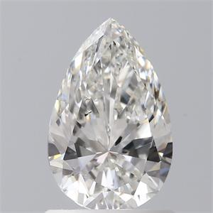 Picture of Natural Diamond 1.00 Carats, Pear with  Cut, G Color, SI1 Clarity and Certified by GIA