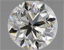 Natural Diamond 0.50 Carats, Round with Good Cut, H Color, VVS1 Clarity and Certified by IGI