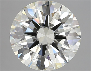 Picture of Natural Diamond 4.01 Carats, Round with Excellent Cut, K Color, VVS1 Clarity and Certified by GIA