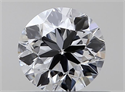 Natural Diamond 0.40 Carats, Round with Very Good Cut, D Color, VVS1 Clarity and Certified by GIA