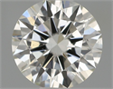 Natural Diamond 0.54 Carats, Round with Excellent Cut, I Color, VS2 Clarity and Certified by IGI