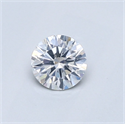 Natural Diamond 0.40 Carats, Round with Very Good Cut, F Color, I1 Clarity and Certified by GIA