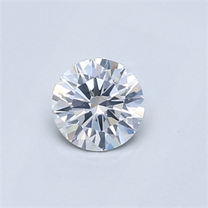 Picture of Natural Diamond 0.40 Carats, Round with Very Good Cut, F Color, I1 Clarity and Certified by GIA