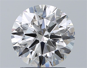 Picture of Natural Diamond 2.00 Carats, Round with Excellent Cut, F Color, SI2 Clarity and Certified by GIA