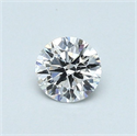 Natural Diamond 0.40 Carats, Round with Very Good Cut, F Color, SI1 Clarity and Certified by GIA