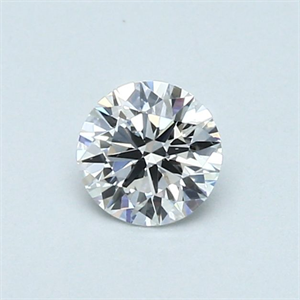 Picture of Natural Diamond 0.40 Carats, Round with Very Good Cut, F Color, SI1 Clarity and Certified by GIA