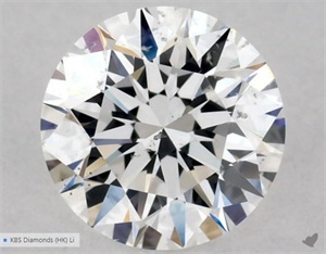 Picture of Natural Diamond 0.40 Carats, Round with Excellent Cut, E Color, SI1 Clarity and Certified by GIA