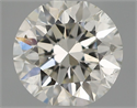 Natural Diamond 0.50 Carats, Round with Excellent Cut, H Color, SI1 Clarity and Certified by IGI