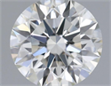 Natural Diamond 0.42 Carats, Round with Excellent Cut, H Color, SI1 Clarity and Certified by IGI