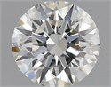 Natural Diamond 0.43 Carats, Round with Excellent Cut, H Color, IF Clarity and Certified by IGI