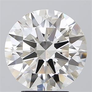 Picture of Natural Diamond 4.02 Carats, Round with Excellent Cut, I Color, VS2 Clarity and Certified by GIA