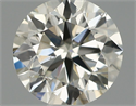 Natural Diamond 0.60 Carats, Round with Very Good Cut, J Color, SI2 Clarity and Certified by IGI