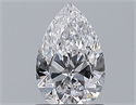 Natural Diamond 0.73 Carats, Pear with  Cut, D Color, VVS2 Clarity and Certified by GIA