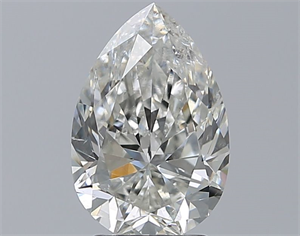 Picture of Natural Diamond 2.50 Carats, Pear with  Cut, I Color, SI1 Clarity and Certified by GIA