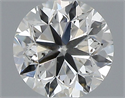 Natural Diamond 0.40 Carats, Round with Very Good Cut, H Color, SI2 Clarity and Certified by GIA