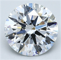 Natural Diamond 3.15 Carats, Round with Excellent Cut, E Color, VS1 Clarity and Certified by GIA