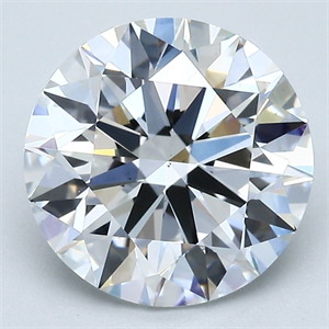 Picture of Natural Diamond 3.15 Carats, Round with Excellent Cut, E Color, VS1 Clarity and Certified by GIA