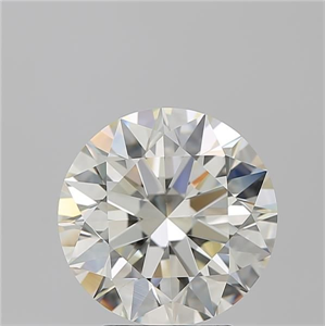 Picture of Natural Diamond 3.70 Carats, Round with Excellent Cut, K Color, VVS2 Clarity and Certified by GIA