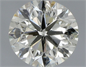 Natural Diamond 0.70 Carats, Round with Very Good Cut, K Color, SI2 Clarity and Certified by IGI