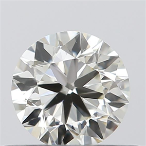 Picture of Natural Diamond 0.40 Carats, Round with Very Good Cut, I Color, VS1 Clarity and Certified by IGI