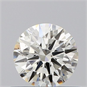 Natural Diamond 0.52 Carats, Round with Excellent Cut, J Color, SI1 Clarity and Certified by GIA