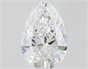 Natural Diamond 0.53 Carats, Pear with  Cut, E Color, VVS1 Clarity and Certified by GIA