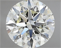 Natural Diamond 2.80 Carats, Round with Excellent Cut, J Color, VVS1 Clarity and Certified by IGI