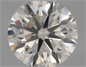 Natural Diamond 0.40 Carats, Round with Excellent Cut, H Color, SI1 Clarity and Certified by IGI