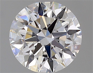 Picture of Natural Diamond 1.03 Carats, Round with Excellent Cut, D Color, IF Clarity and Certified by GIA