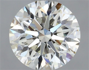 Picture of Natural Diamond 0.58 Carats, Round with Excellent Cut, K Color, VVS1 Clarity and Certified by GIA