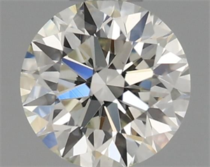 Picture of Natural Diamond 0.41 Carats, Round with Excellent Cut, H Color, VS1 Clarity and Certified by IGI