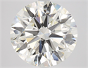 Natural Diamond 6.14 Carats, Round with Excellent Cut, K Color, VS2 Clarity and Certified by GIA