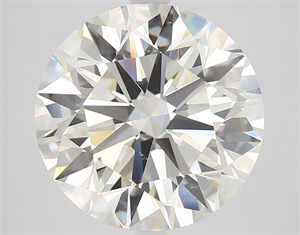 Picture of Natural Diamond 6.14 Carats, Round with Excellent Cut, K Color, VS2 Clarity and Certified by GIA