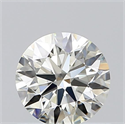 Natural Diamond 0.54 Carats, Round with Excellent Cut, K Color, VVS2 Clarity and Certified by GIA