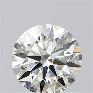 Picture of Natural Diamond 0.54 Carats, Round with Excellent Cut, K Color, VVS2 Clarity and Certified by GIA