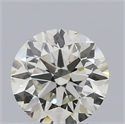 Natural Diamond 0.50 Carats, Round with Very Good Cut, K Color, SI2 Clarity and Certified by GIA