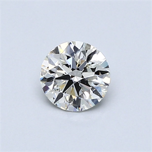 Picture of Natural Diamond 0.50 Carats, Round with Very Good Cut, K Color, SI2 Clarity and Certified by GIA