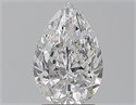 Natural Diamond 2.00 Carats, Pear with  Cut, D Color, SI2 Clarity and Certified by GIA