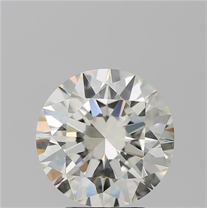 Picture of Natural Diamond 4.01 Carats, Round with Excellent Cut, K Color, VVS1 Clarity and Certified by GIA