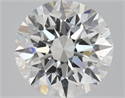 Natural Diamond 1.85 Carats, Round with Excellent Cut, F Color, IF Clarity and Certified by GIA