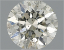 Natural Diamond 0.44 Carats, Round with Very Good Cut, I Color, SI1 Clarity and Certified by IGI