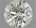 Natural Diamond 0.61 Carats, Round with Excellent Cut, K Color, VS1 Clarity and Certified by IGI