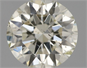 Natural Diamond 0.42 Carats, Round with Excellent Cut, K Color, SI1 Clarity and Certified by IGI