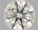 Natural Diamond 0.43 Carats, Round with Excellent Cut, K Color, SI1 Clarity and Certified by GIA