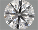 Natural Diamond 0.50 Carats, Round with Very Good Cut, D Color, SI2 Clarity and Certified by IGI