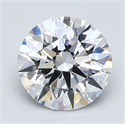 Natural Diamond 1.55 Carats, Round with Excellent Cut, D Color, VVS1 Clarity and Certified by GIA