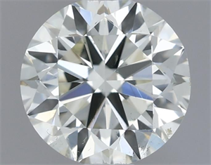 Picture of Natural Diamond 0.50 Carats, Round with Very Good Cut, H Color, SI1 Clarity and Certified by IGI