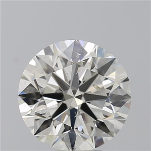 Picture of Natural Diamond 5.01 Carats, Round with Excellent Cut, J Color, SI1 Clarity and Certified by GIA