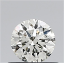 Natural Diamond 0.50 Carats, Round with Excellent Cut, J Color, VS2 Clarity and Certified by IGI